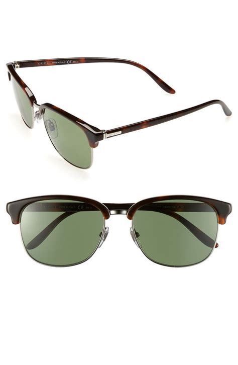 gucci 54mm clubmaster sunglasses|Gucci clear optical glasses.